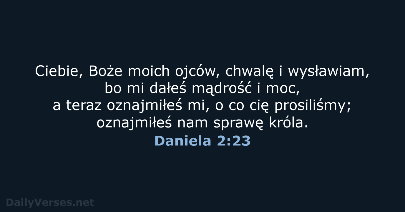 Daniela 2:23 - BW1975