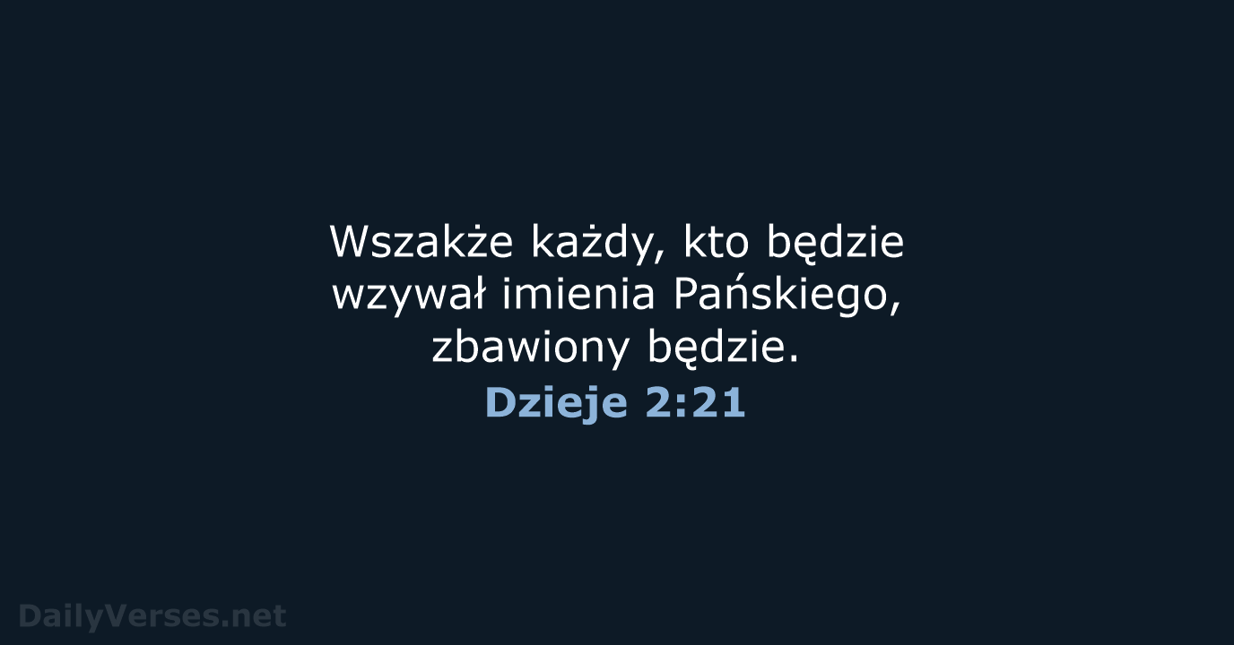 Dzieje 2:21 - BW1975