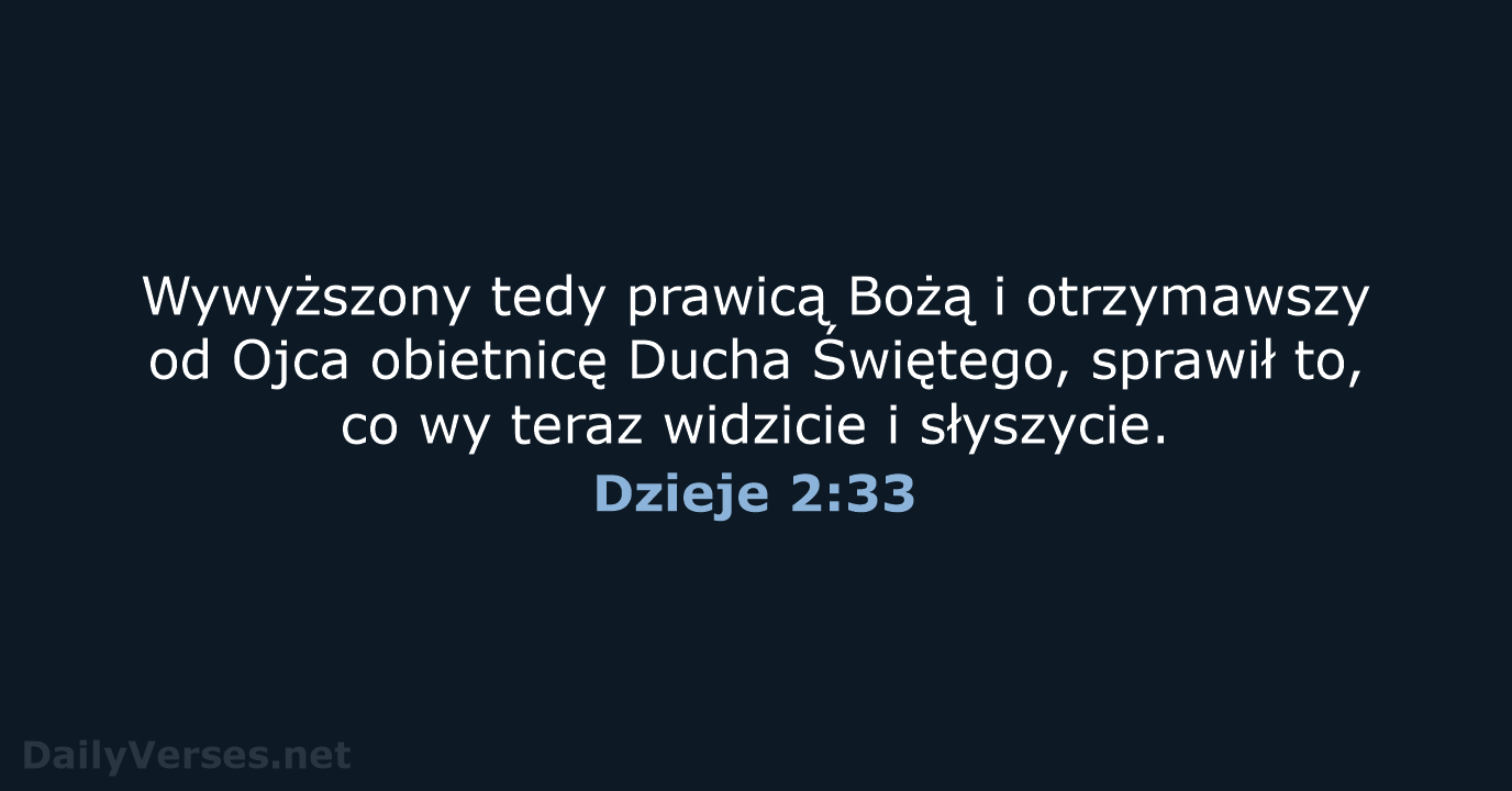 Dzieje 2:33 - BW1975