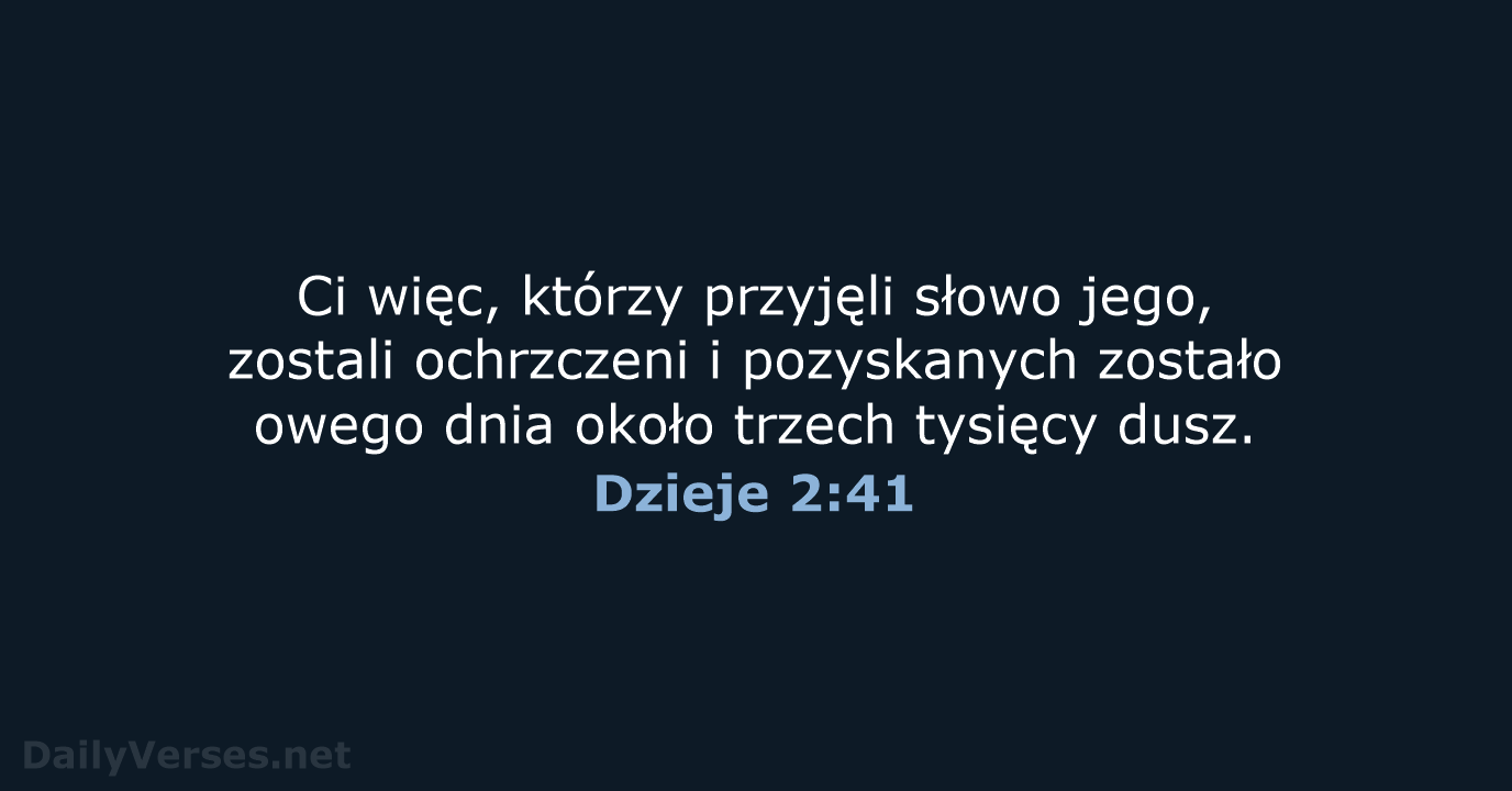 Dzieje 2:41 - BW1975