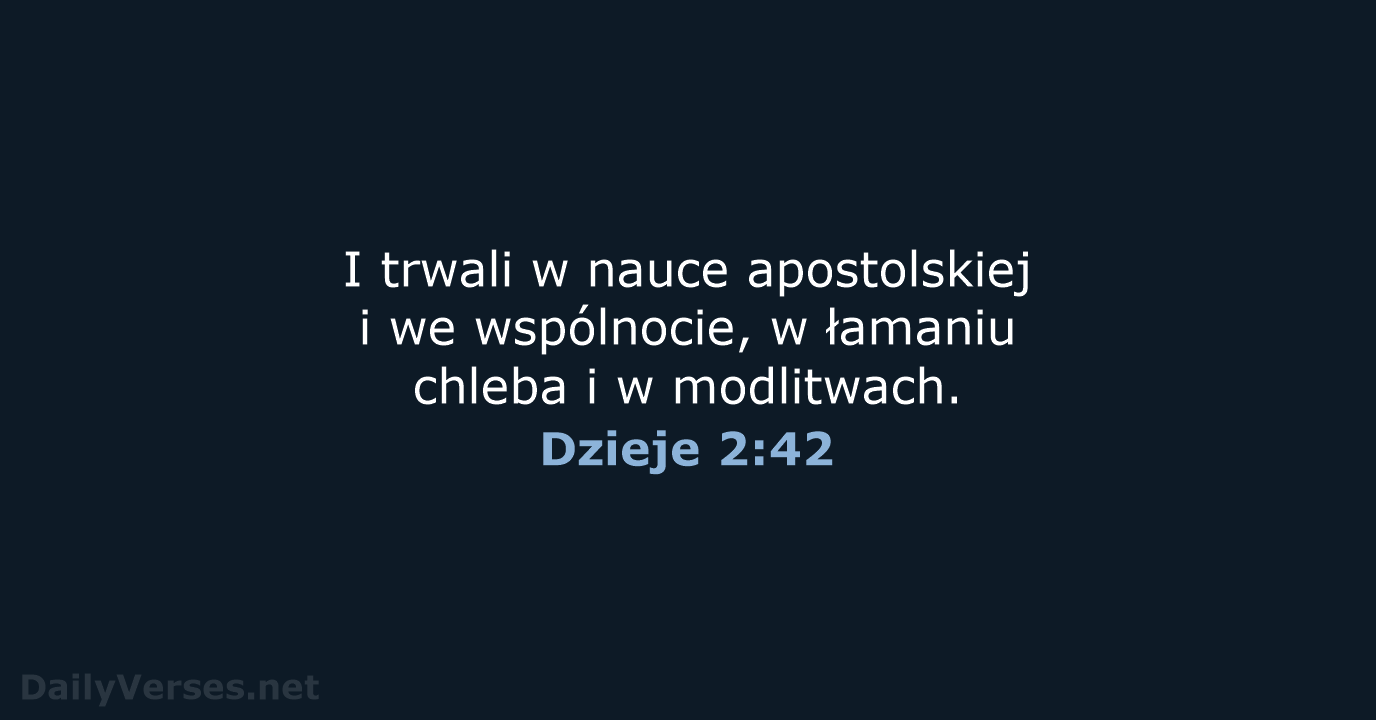 Dzieje 2:42 - BW1975