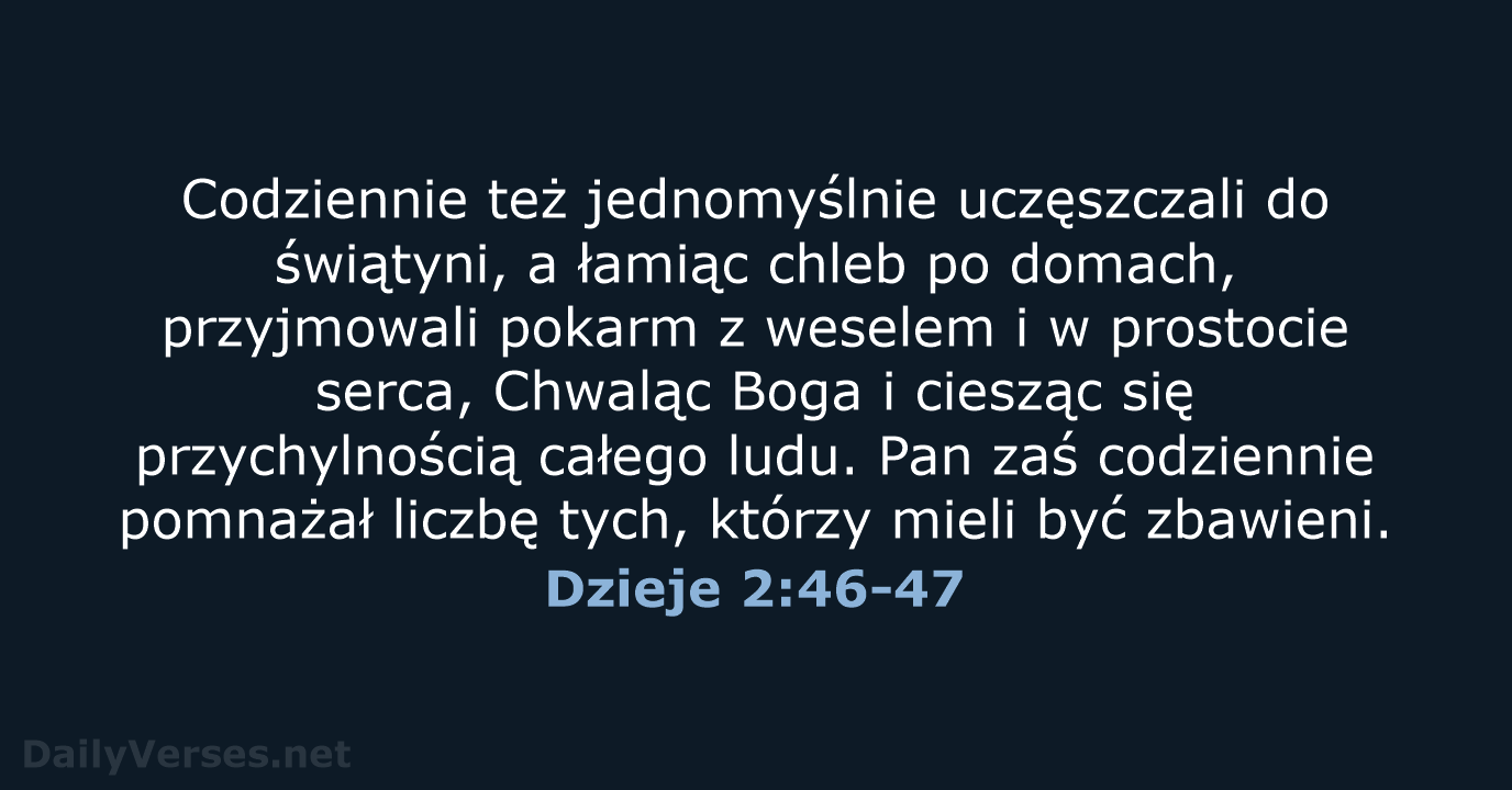 Dzieje 2:46-47 - BW1975