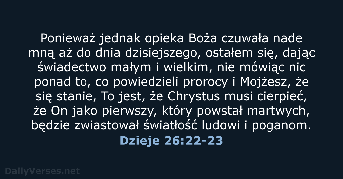 Dzieje 26:22-23 - BW1975