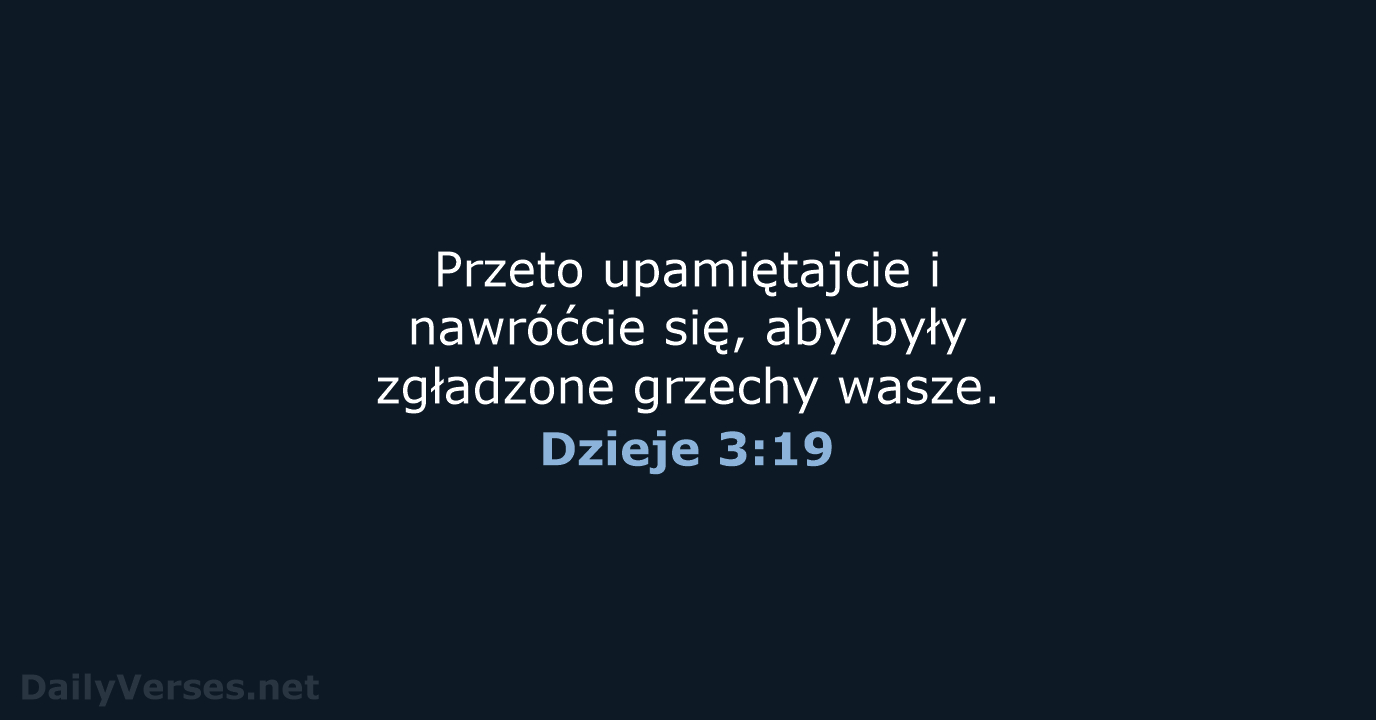 Dzieje 3:19 - BW1975