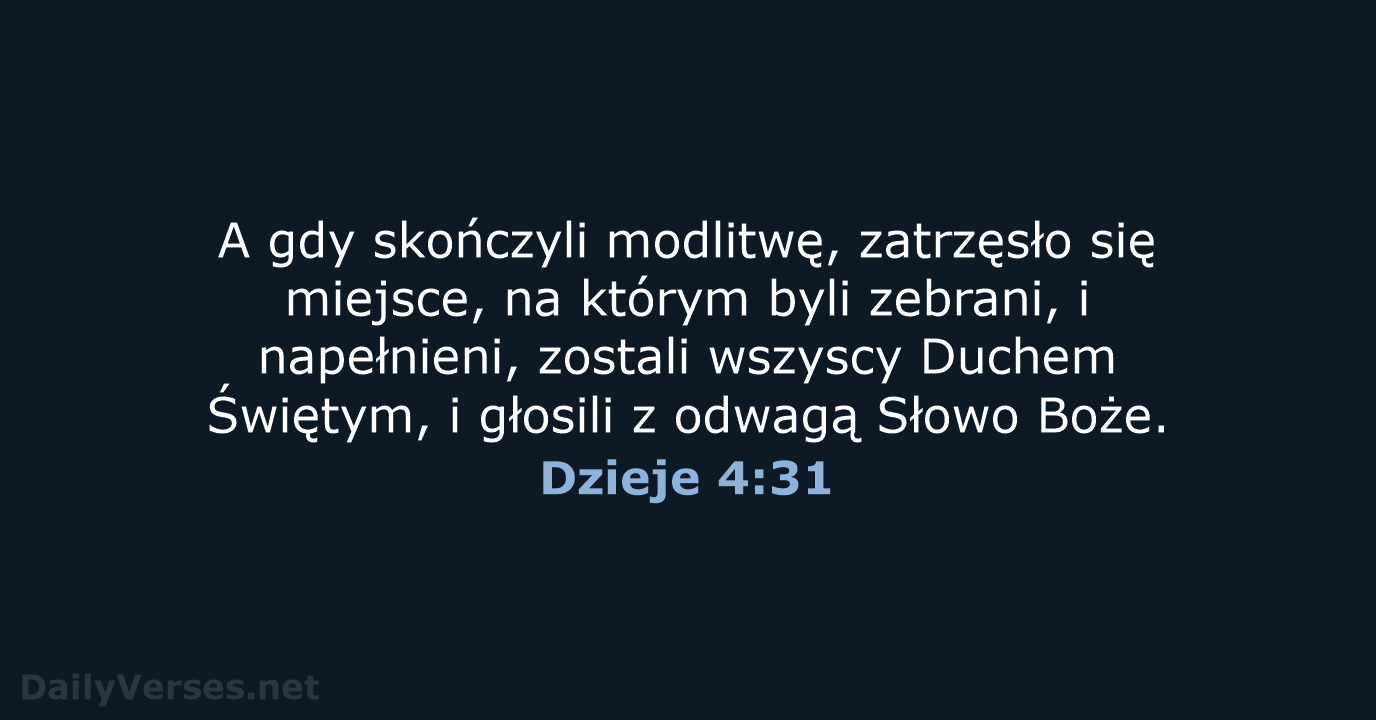 Dzieje 4:31 - BW1975