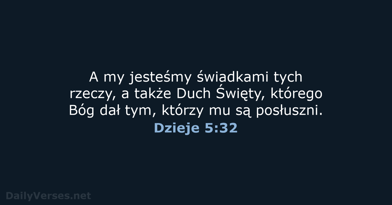 Dzieje 5:32 - BW1975