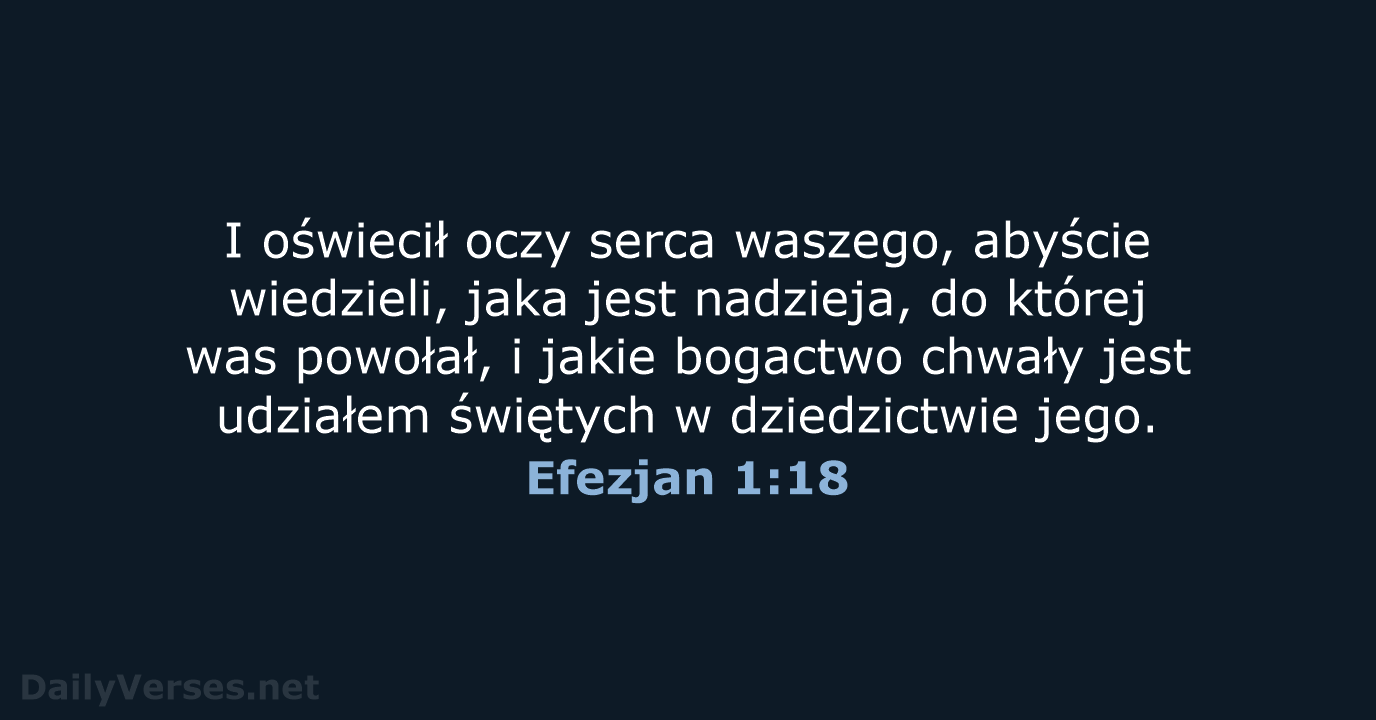 Efezjan 1:18 - BW1975