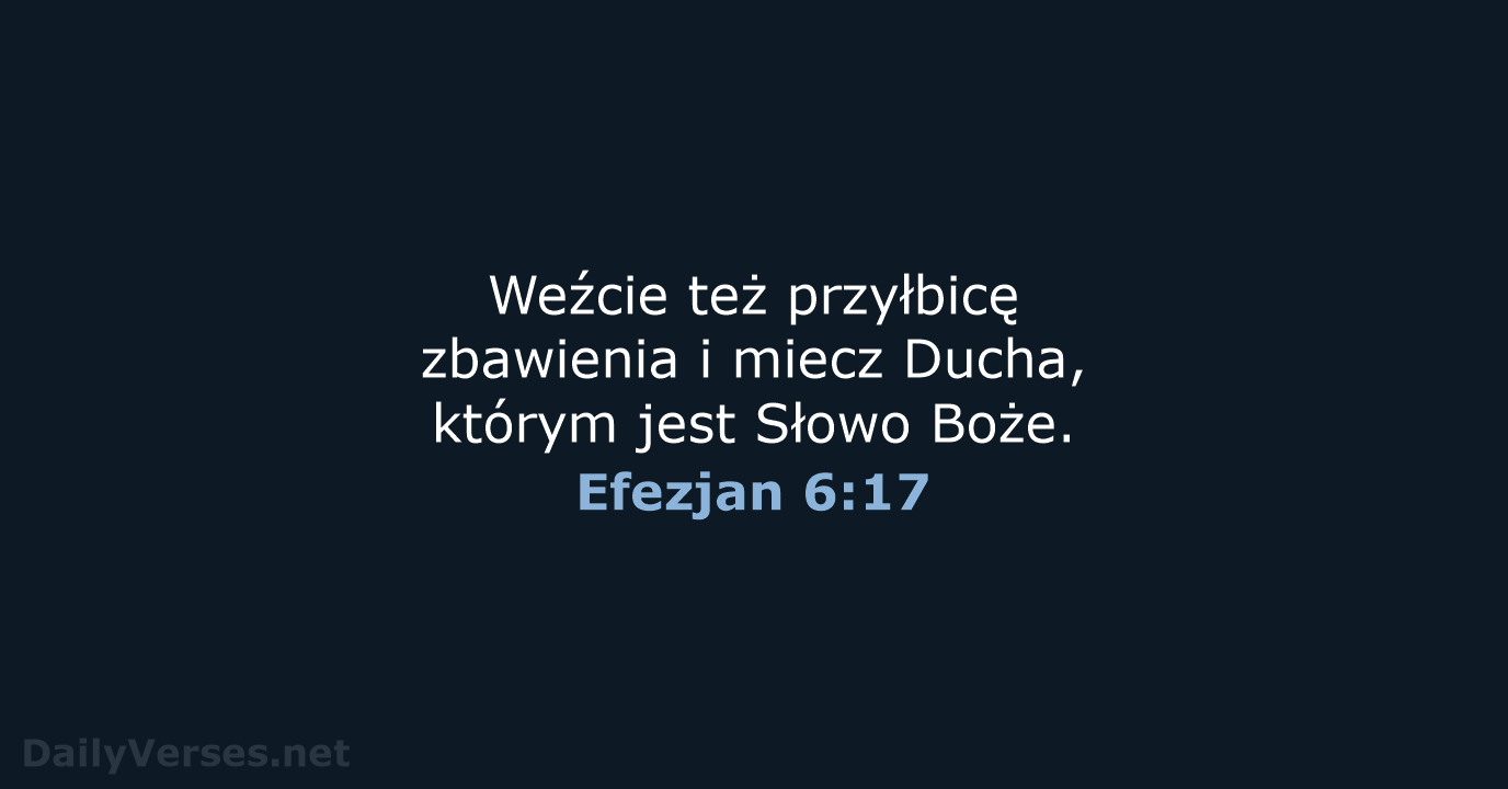 Efezjan 6:17 - BW1975