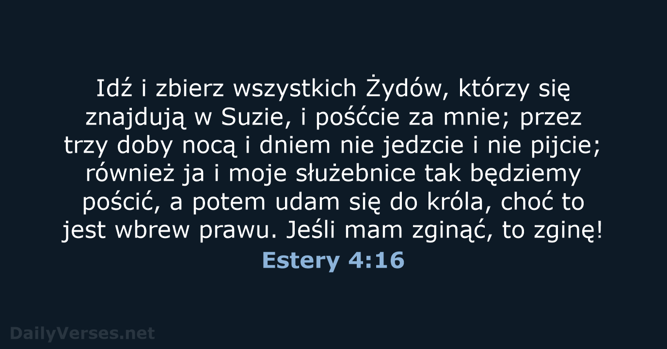 Estery 4:16 - BW1975