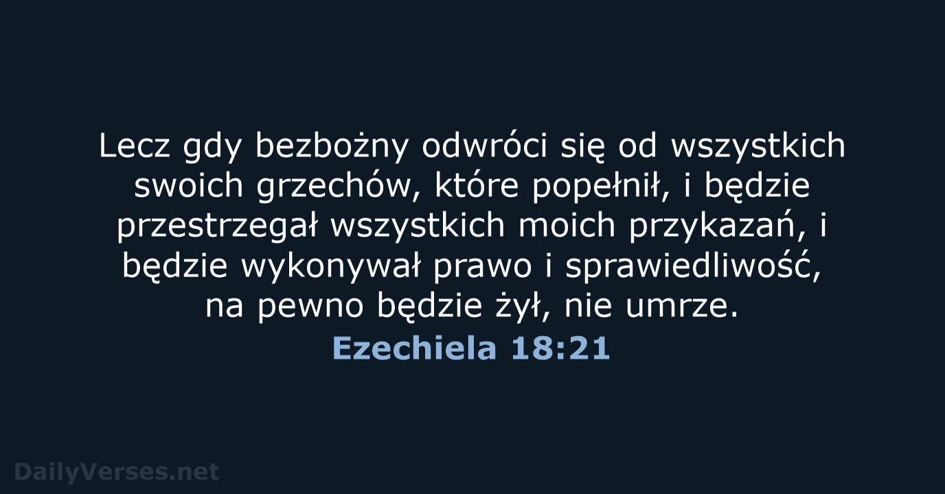 Ezechiela 18:21 - BW1975