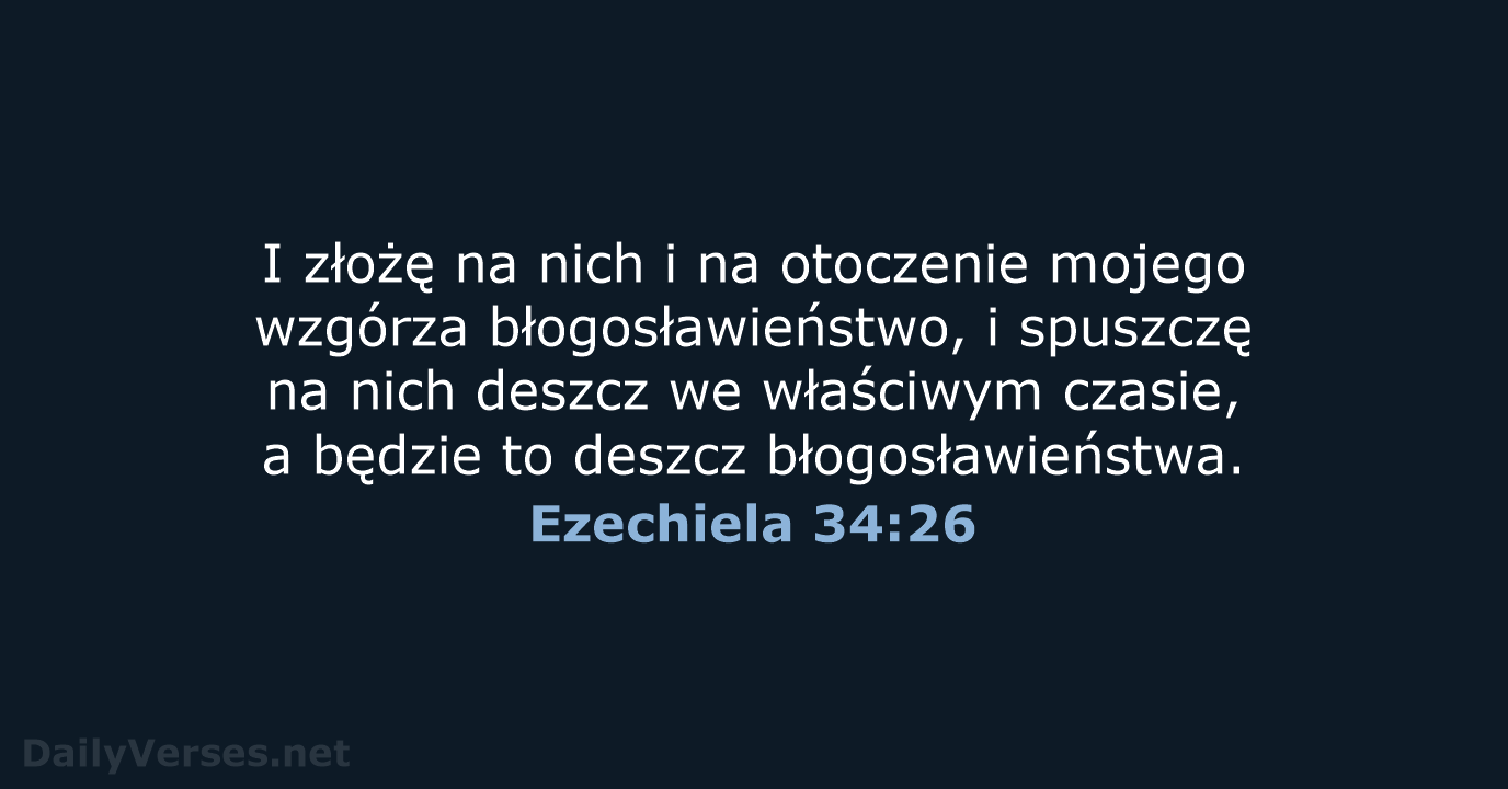 Ezechiela 34:26 - BW1975