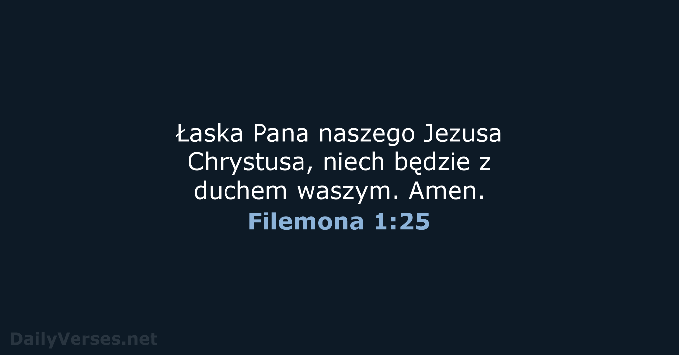 Filemona 1:25 - BW1975