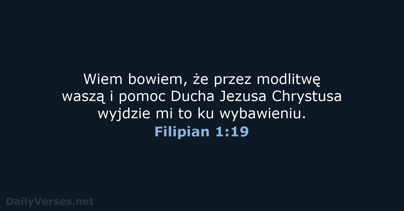 Filipian 1:19 - BW1975