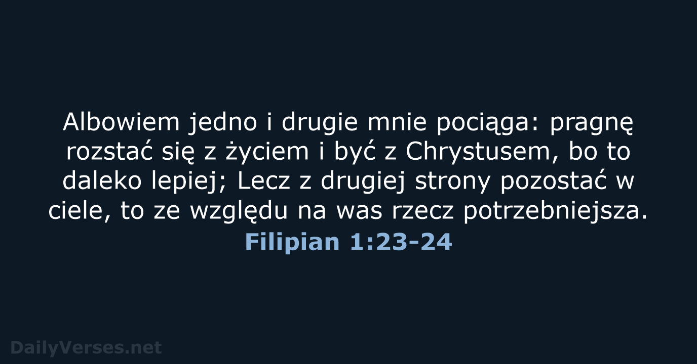 Filipian 1:23-24 - BW1975