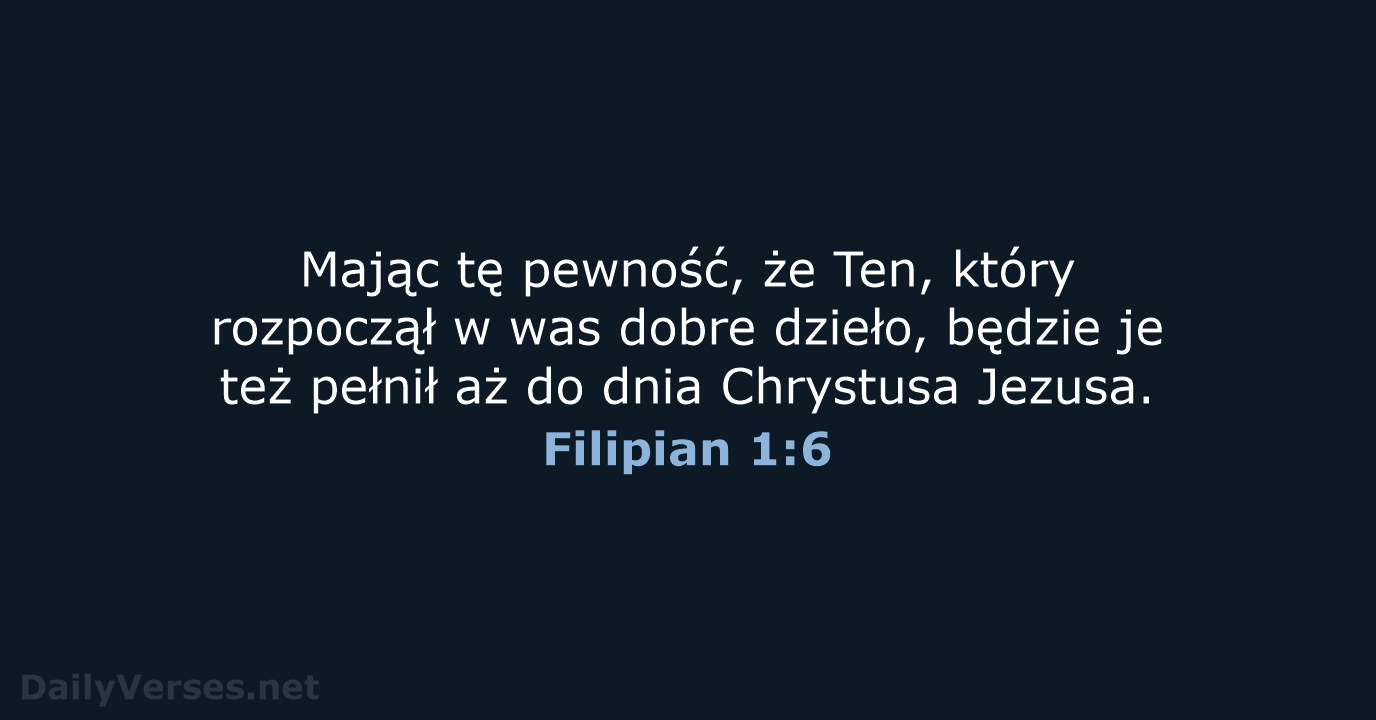 Filipian 1:6 - BW1975