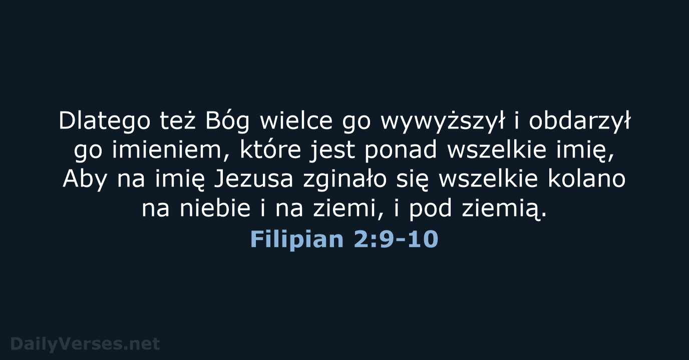 Filipian 2:9-10 - BW1975