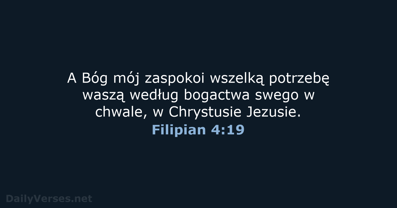 Filipian 4:19 - BW1975