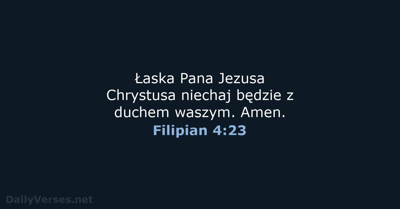 Filipian 4:23 - BW1975