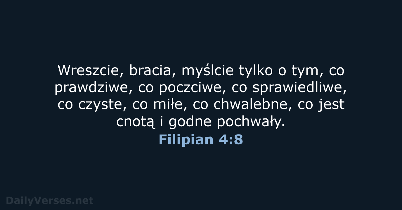 Filipian 4:8 - BW1975