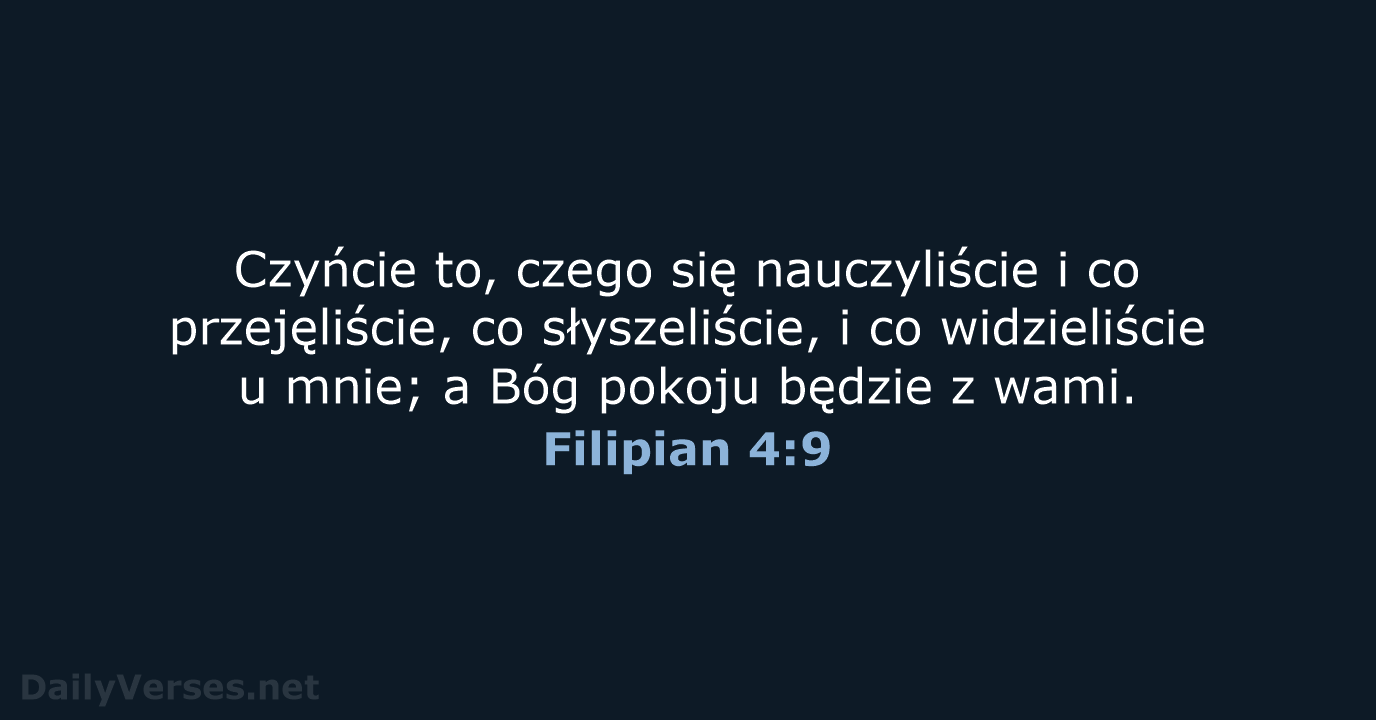 Filipian 4:9 - BW1975