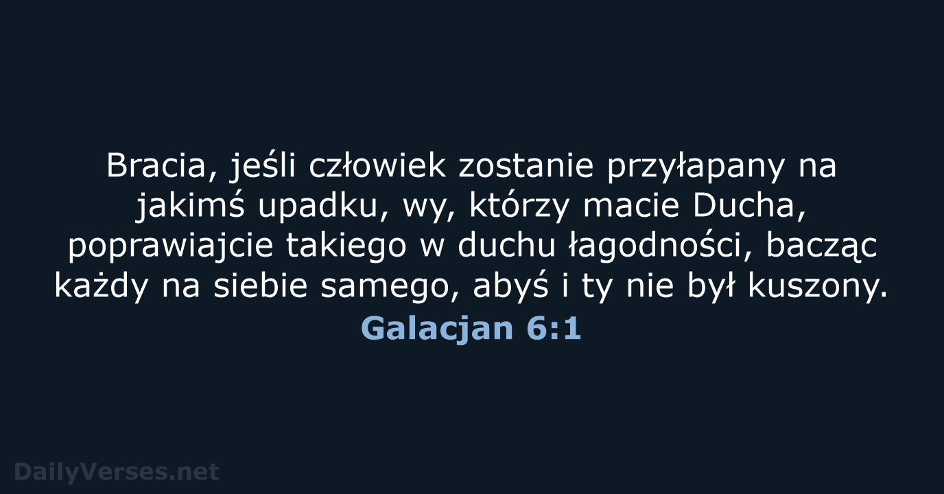 Galacjan 6:1 - BW1975