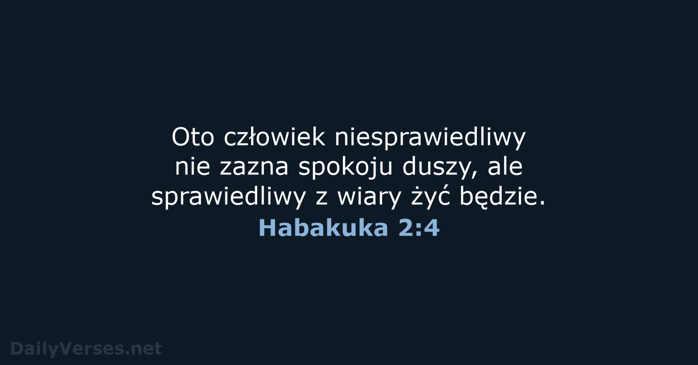 Habakuka 2:4 - BW1975