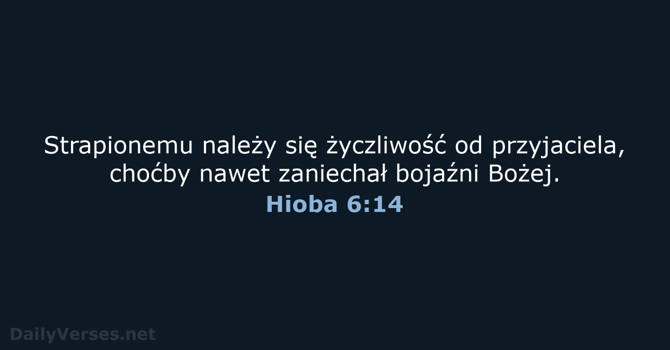 Hioba 6:14 - BW1975