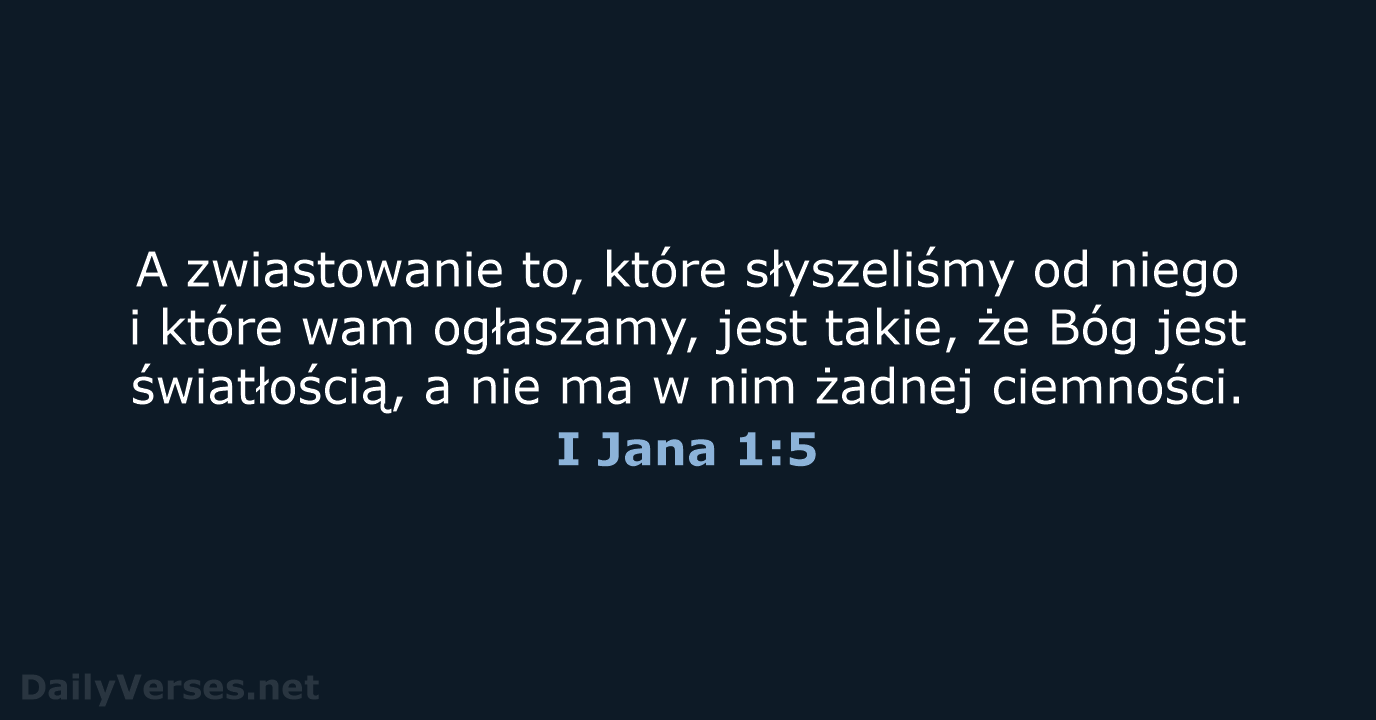 I Jana 1:5 - BW1975