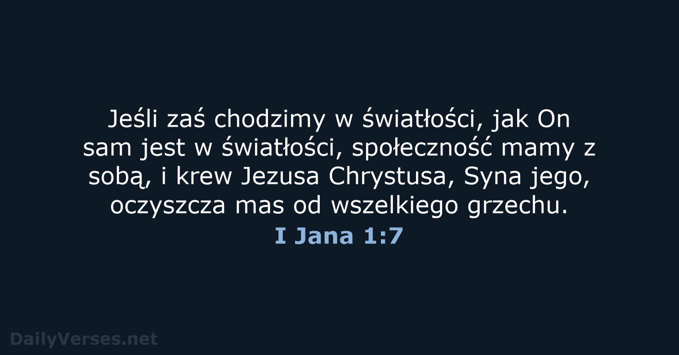 I Jana 1:7 - BW1975