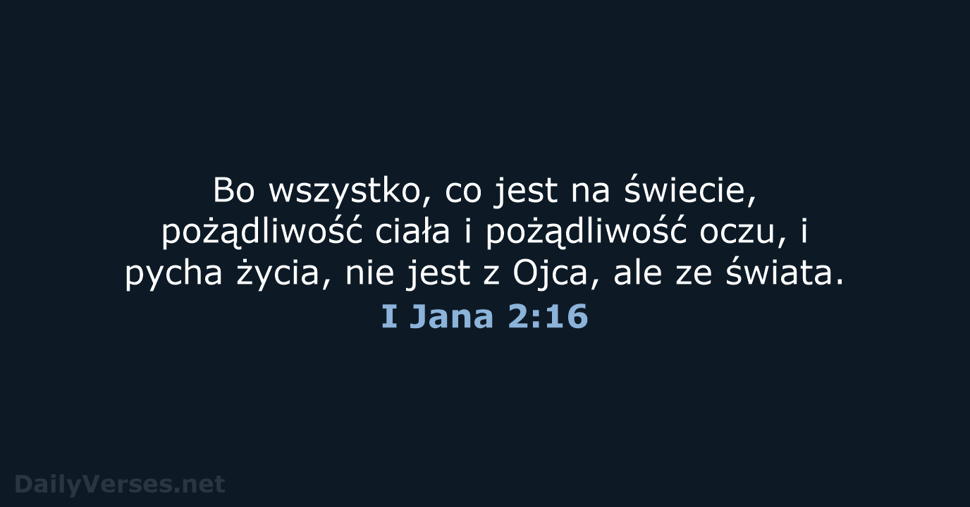 I Jana 2:16 - BW1975