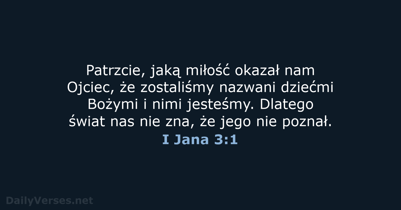 I Jana 3:1 - BW1975