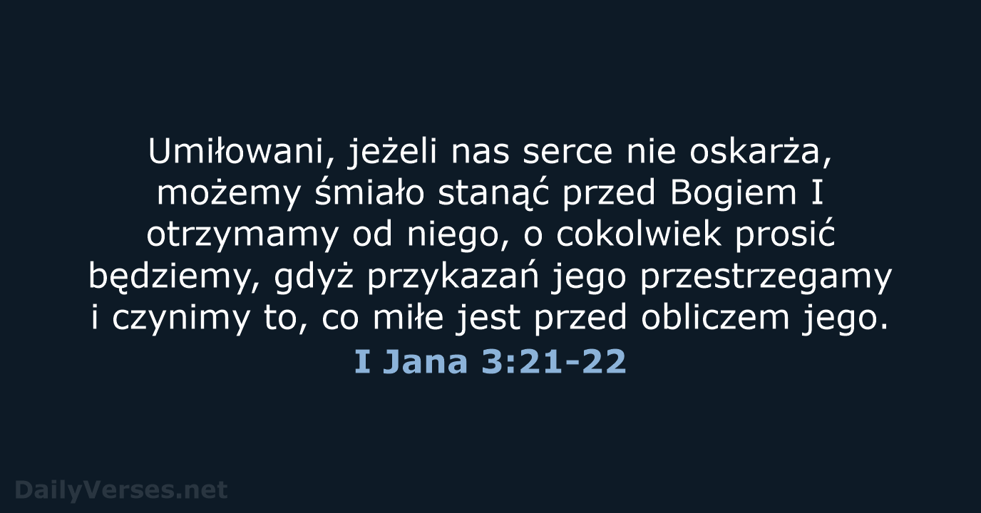 I Jana 3:21-22 - BW1975