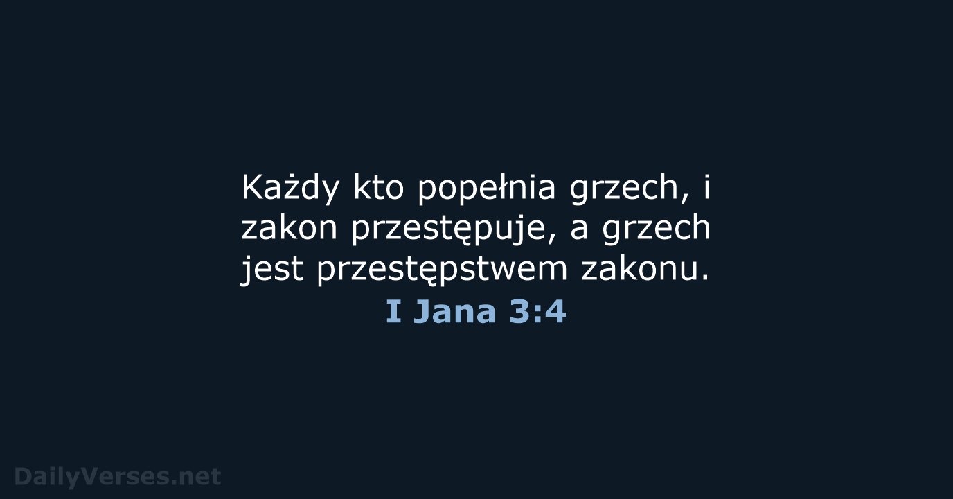 I Jana 3:4 - BW1975