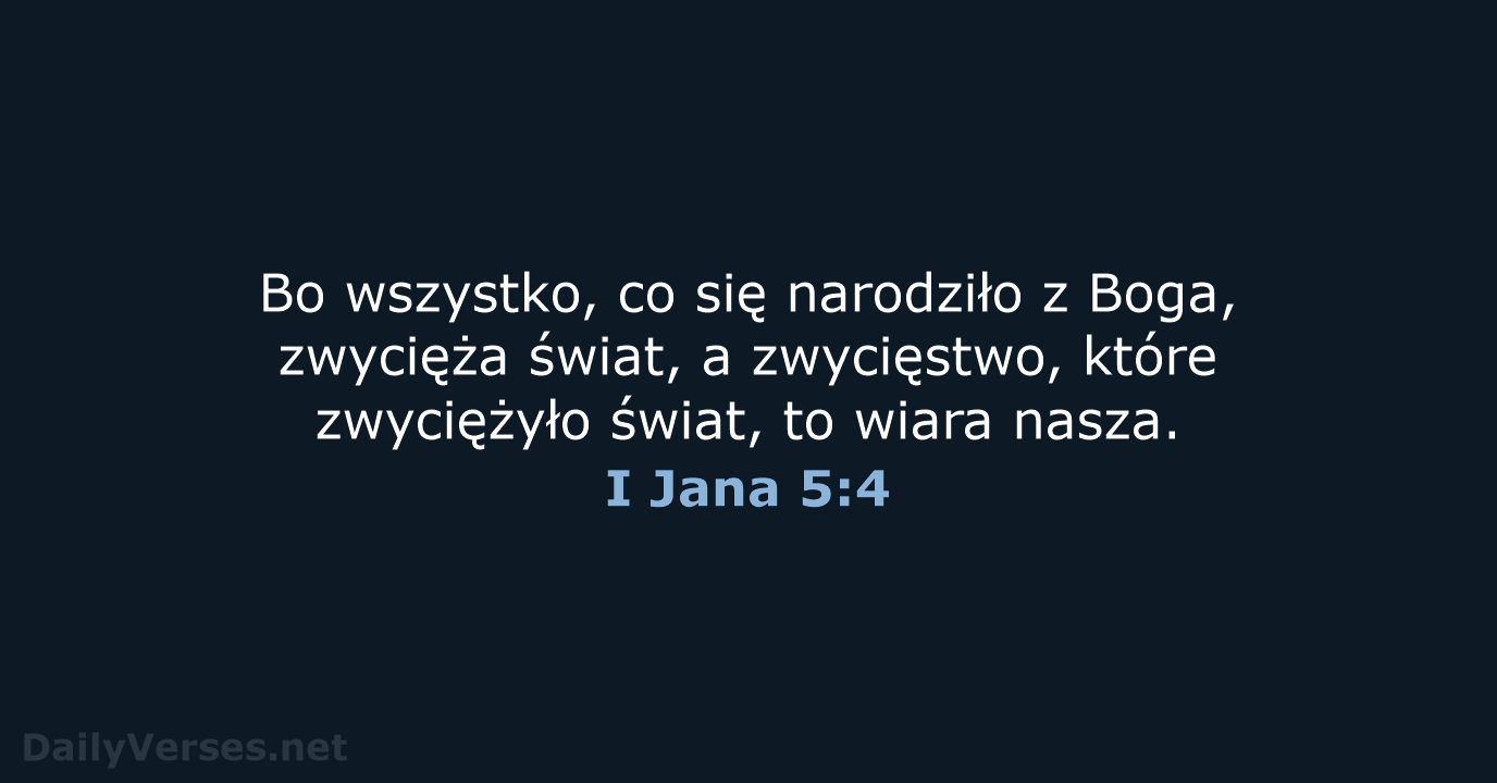 I Jana 5:4 - BW1975