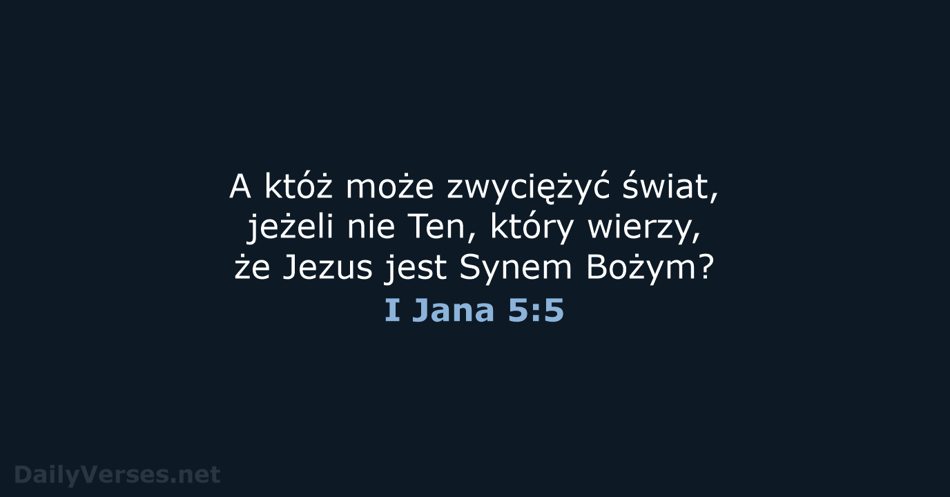 I Jana 5:5 - BW1975