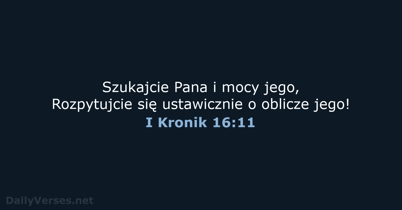 I Kronik 16:11 - BW1975