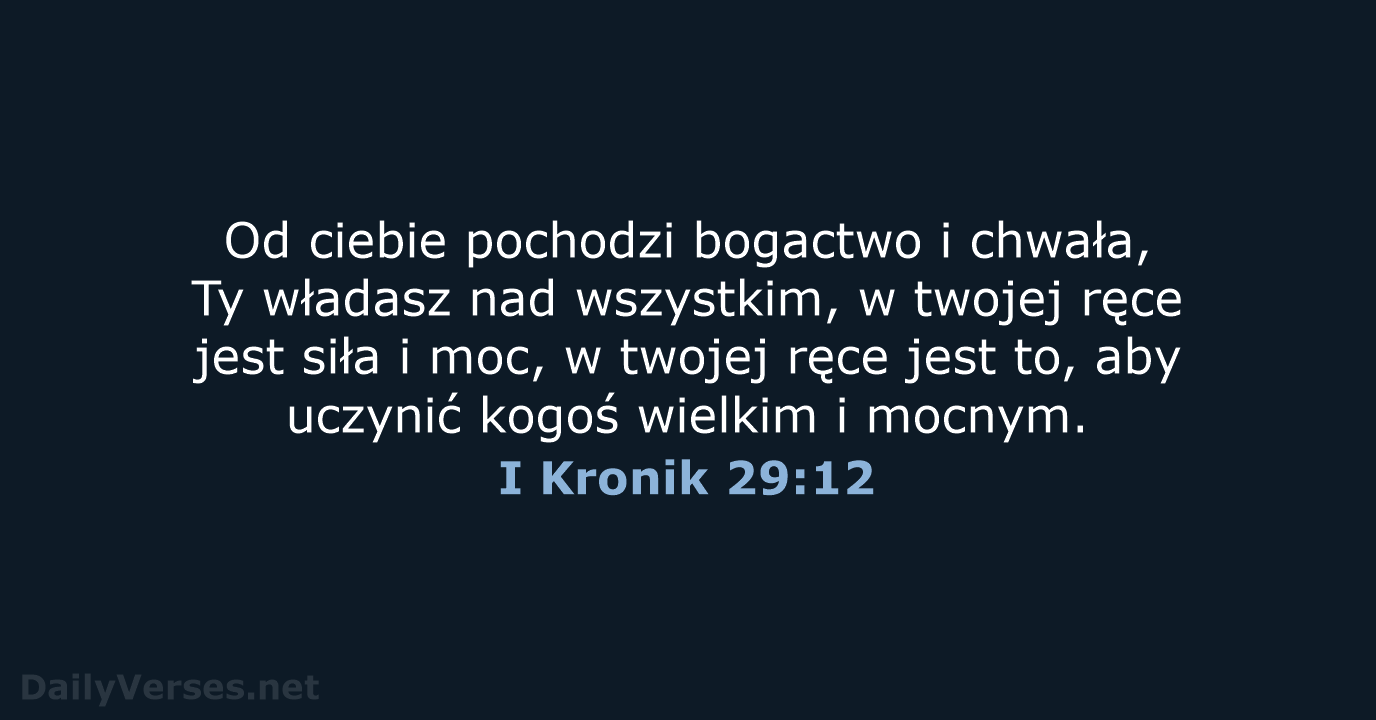 I Kronik 29:12 - BW1975