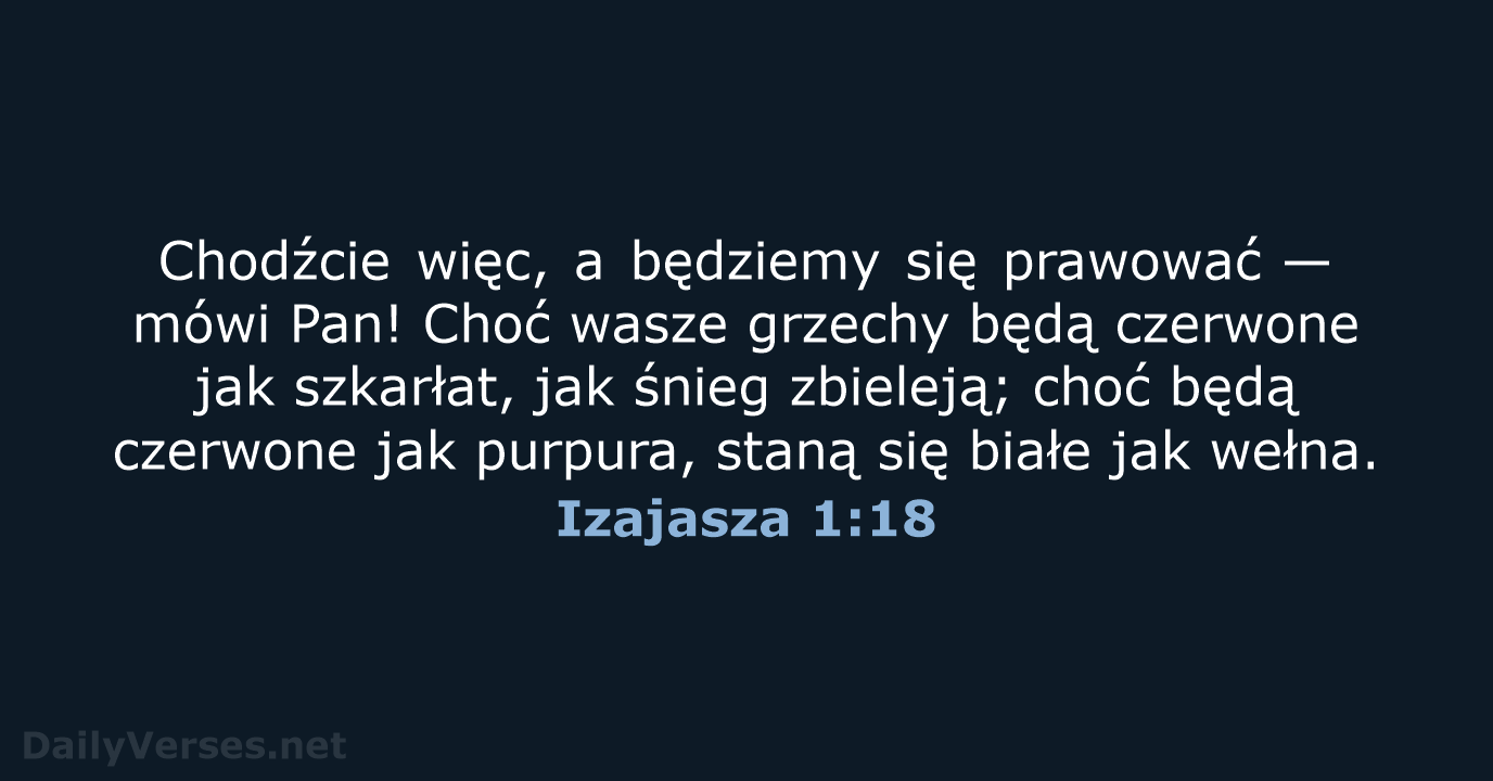 Izajasza 1:18 - BW1975