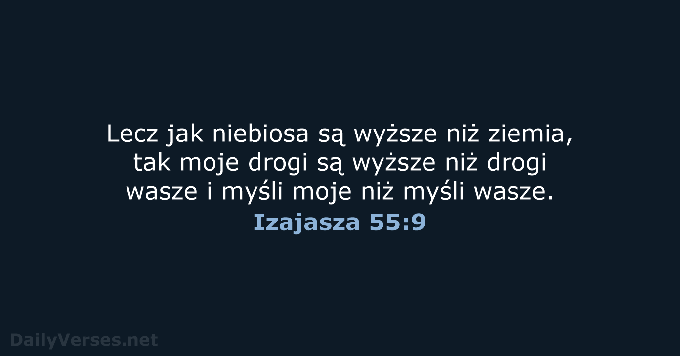 Izajasza 55:9 - BW1975