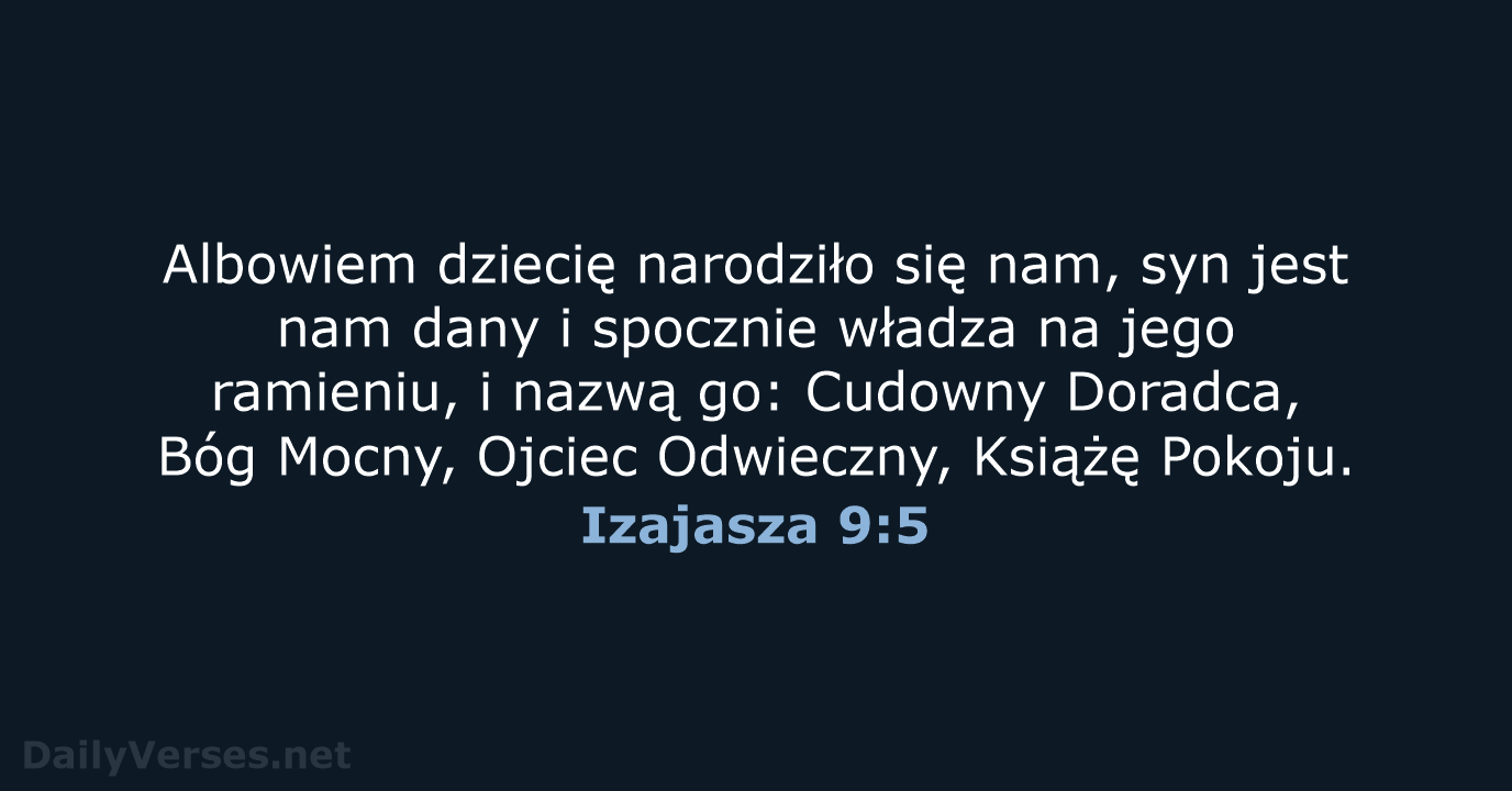 Izajasza 9:5 - BW1975