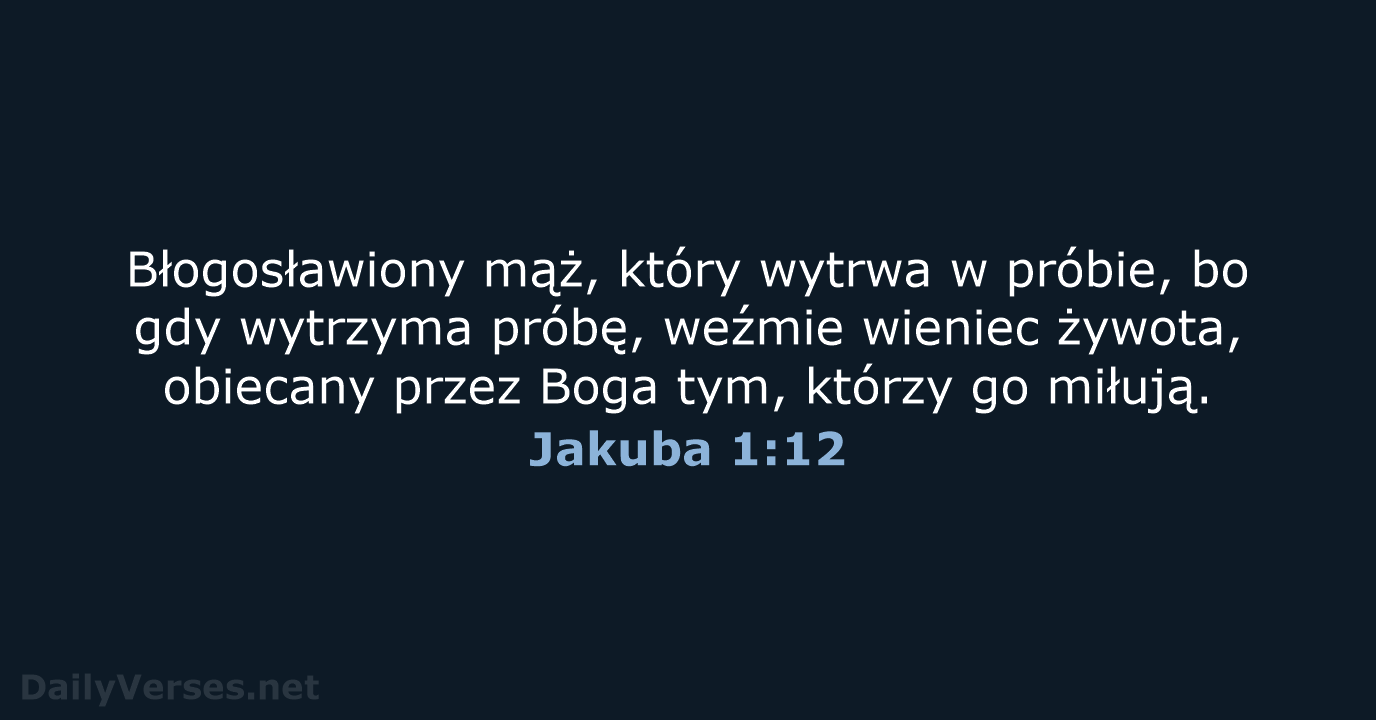 Jakuba 1:12 - BW1975