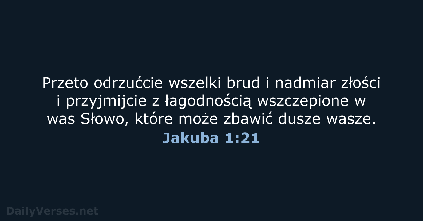 Jakuba 1:21 - BW1975