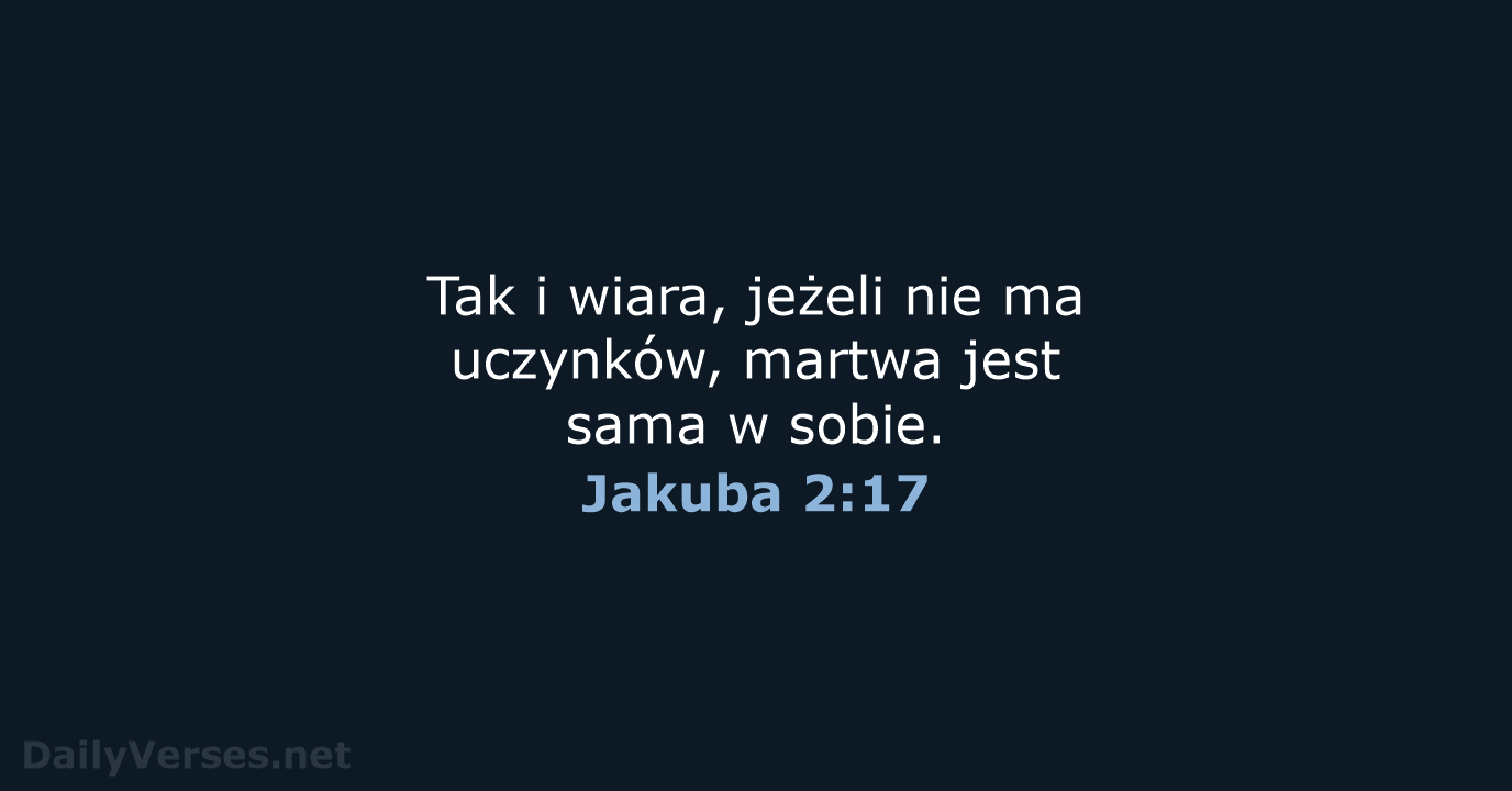 Jakuba 2:17 - BW1975