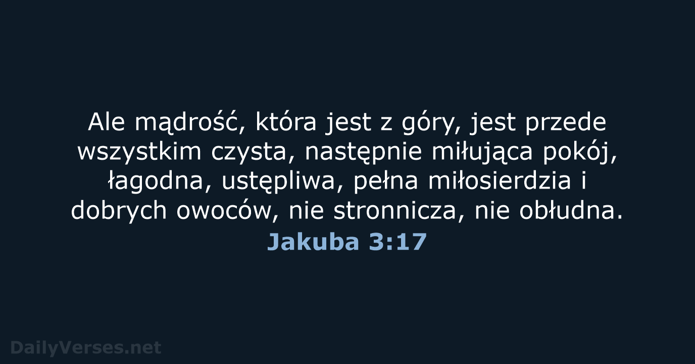 Jakuba 3:17 - BW1975