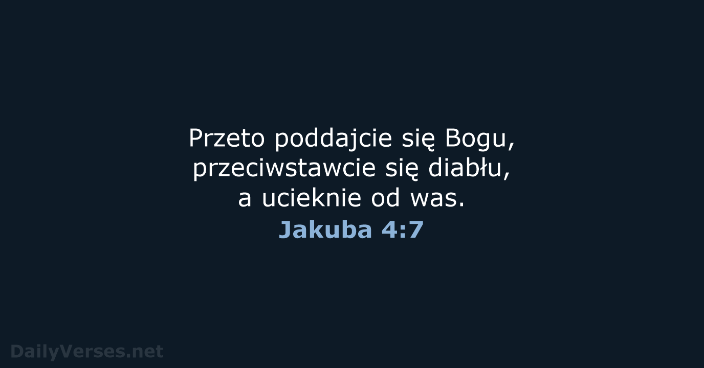 Jakuba 4:7 - BW1975