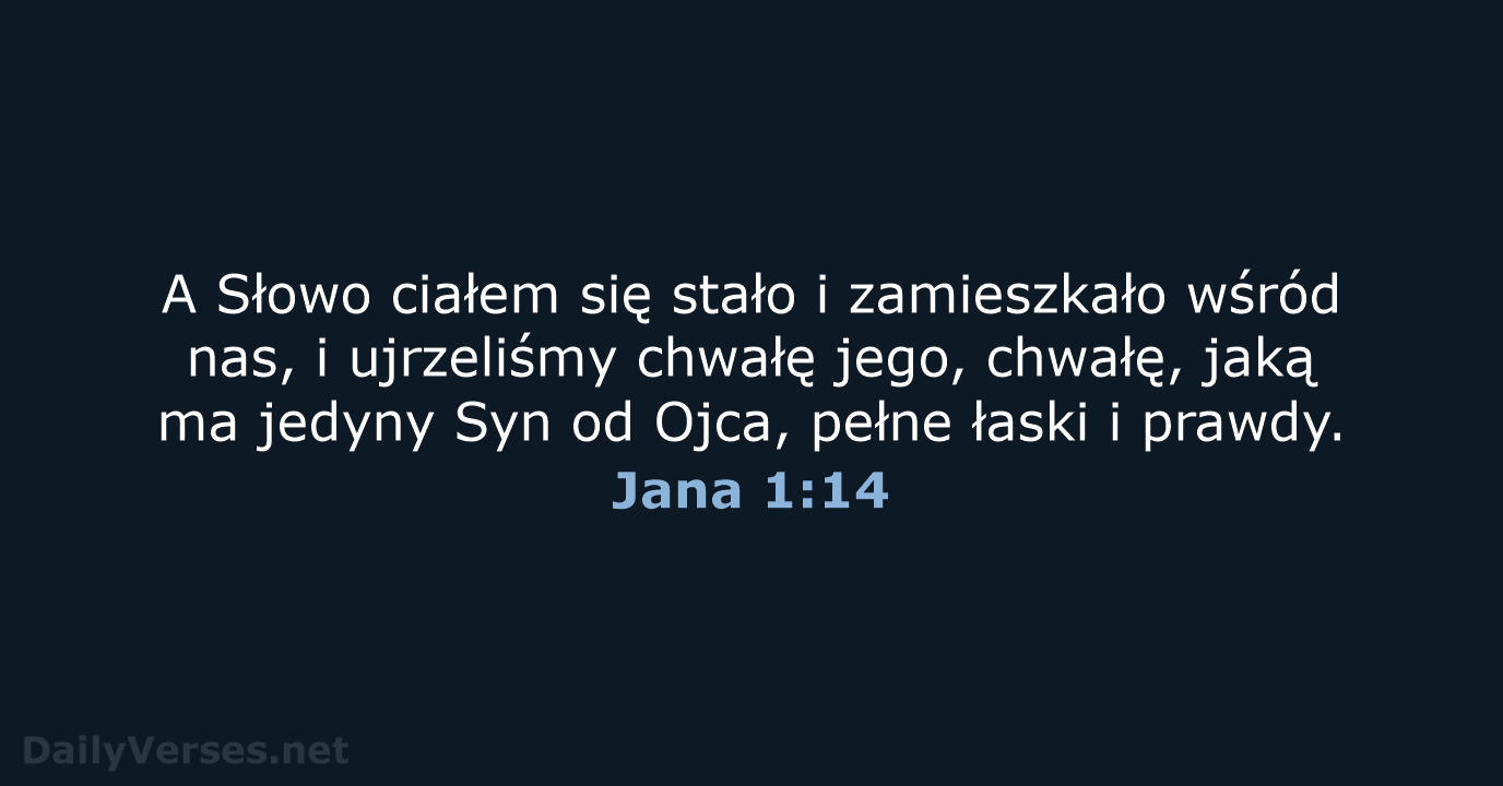 Jana 1:14 - BW1975