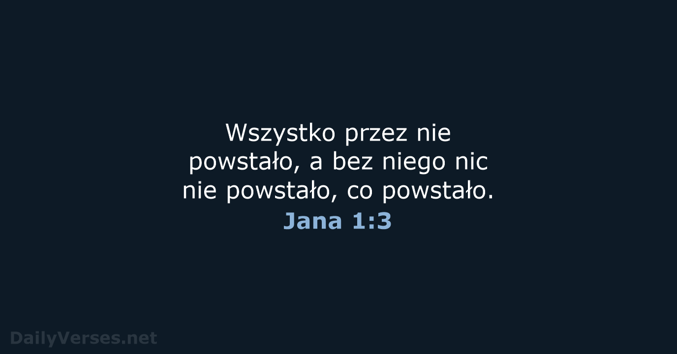 Jana 1:3 - BW1975