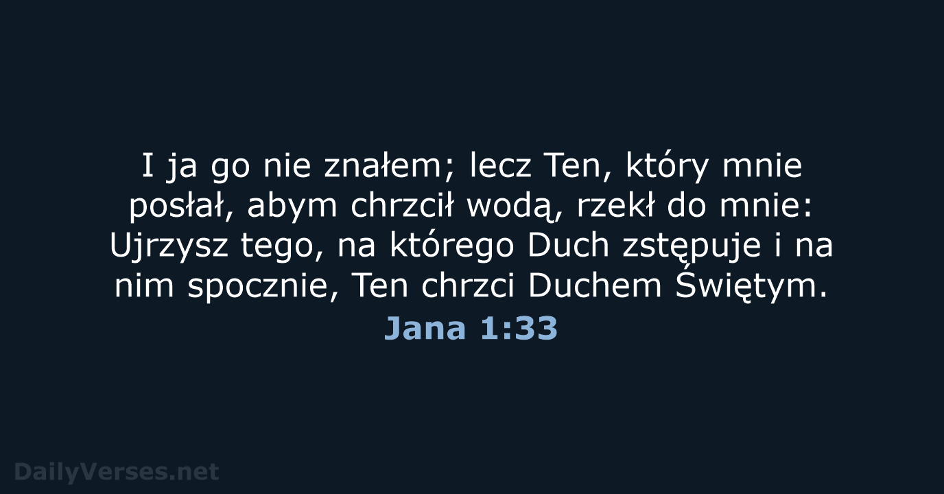 Jana 1:33 - BW1975