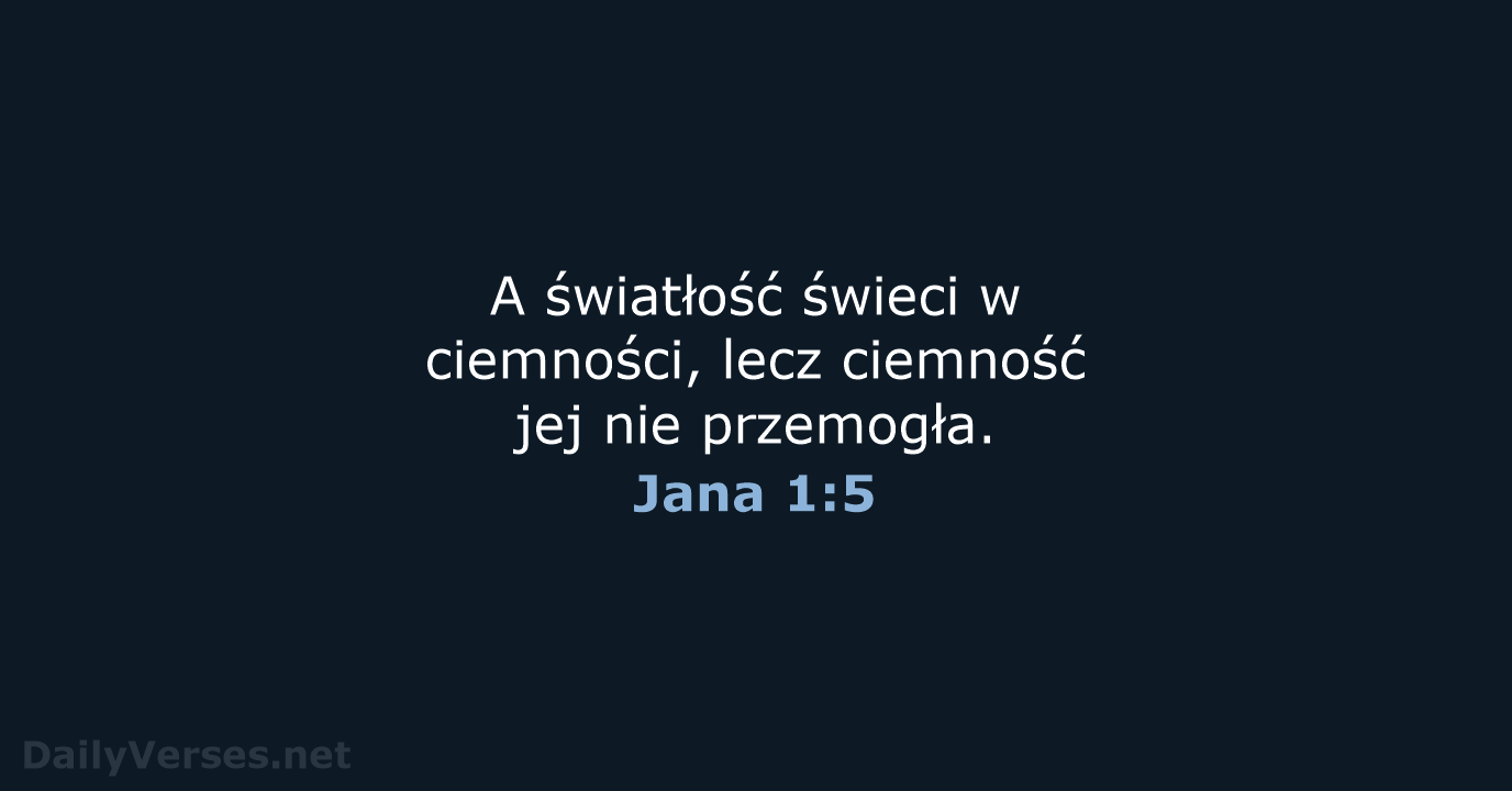 Jana 1:5 - BW1975