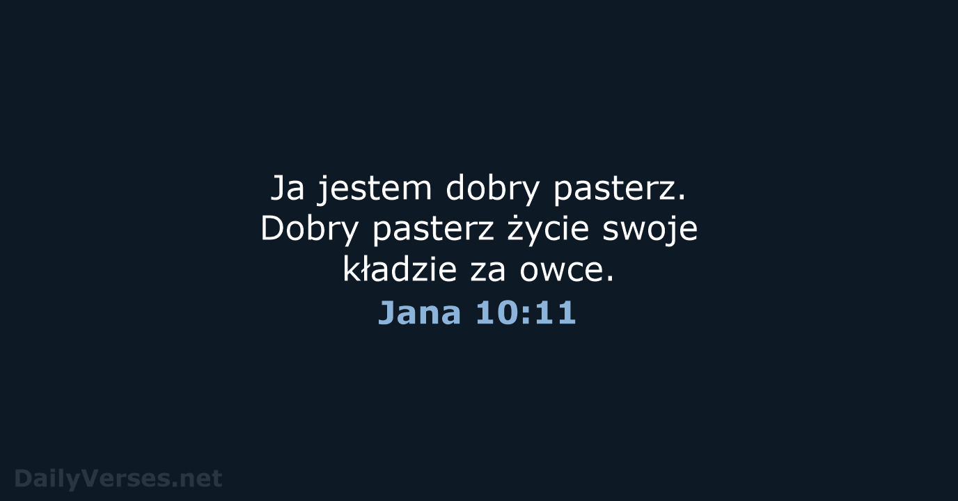 Jana 10:11 - BW1975